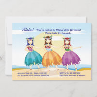 Invitation des danseurs Hula