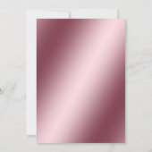 Invitation Dés de Parties scintillant rose de nuit Dames (Dos)