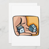 Invitation Dés de roulement (Devant / Derrière)