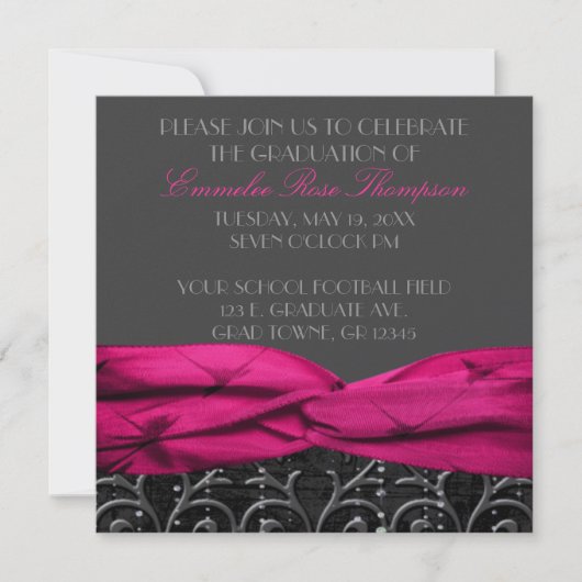 Invitation des DIAMANTS ROSES (Devant)
