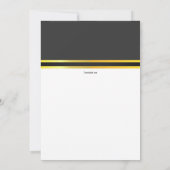 Invitation des diplômés du ruban d'or (Dos)