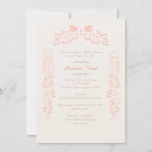 Invitation des Doves et des Romances (Devant)