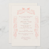 Invitation des Doves et des Romances (Devant / Derrière)