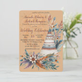 Invitation Des dragueurs sur le thème bohème (Debout devant)