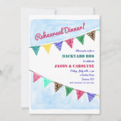 Invitation des drapeaux de fête (Devant)