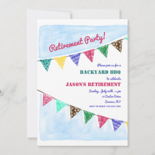 Invitation des drapeaux de fête