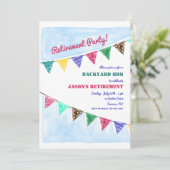 Invitation des drapeaux de fête (Debout devant)