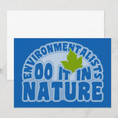 Invitation des écologistes, personnaliser (Devant / Derrière)