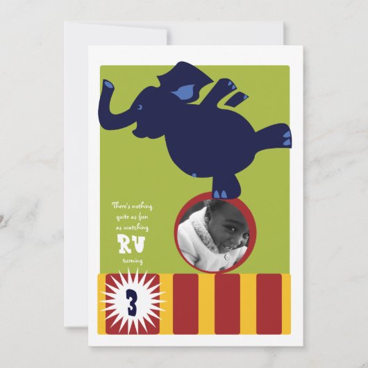 Invitation des éléphants de cirque (Devant)