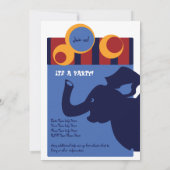 Invitation des éléphants de cirque (Dos)