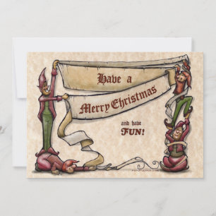 Invitation des elfes de Noël