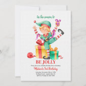 Invitation des elfes de Noël (Devant)