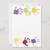 Invitation des enfants à une fête de la date de la (Dos)