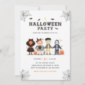 Invitation des enfants de la fête d'Halloween éffr (Devant)