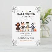 Invitation des enfants de la fête d'Halloween éffr (Debout devant)