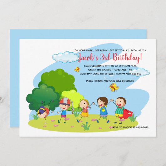 Invitation des enfants en jeu (Devant / Derrière)