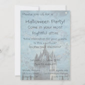 Invitation Des fantômes volent autour d'une tour de l'église (Dos)