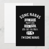 Invitation Des Femmes Des Nanas Cuss Trop De Cadeaux Nanas Dr (Devant / Derrière)