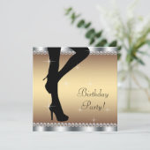 Invitation Des Femmes Entrent À La Fête D'Anniversaire (Debout devant)