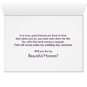Invitation des femmes mariées -HOSTESS - (Intérieur Horizontal (Bas))