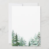 Invitation des Fêtes de Noël Woodland (Dos)