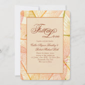 Invitation des feuilles d'automne (Devant)