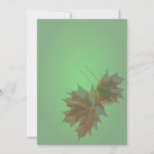 Invitation des Feuilles de l'érable (Dos)