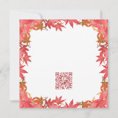  Invitation des Feuilles de l'érable à l'automne (Dos)