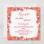  Invitation des Feuilles de l'érable à l'automne (Devant)