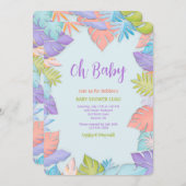 Invitation des feuilles d'été (Devant / Derrière)