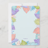 Invitation des feuilles d'été (Dos)