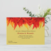 Invitation des Feuilles écarlate (Debout devant)