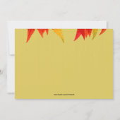 Invitation des Feuilles écarlate (Dos)