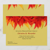 Invitation des Feuilles Écarlates (Devant / Derrière)