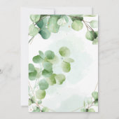 Invitation des feuilles verts de l'Eucalyptus (Dos)