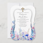 Invitation des filles de confirmation espagnole (Devant)