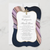 Invitation des filles de confirmation espagnole (Devant)