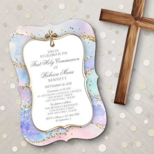 Invitation des filles de la première communion