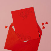 Invitation Des Filles Monochromatiques Rouges Serez-Vous Mon