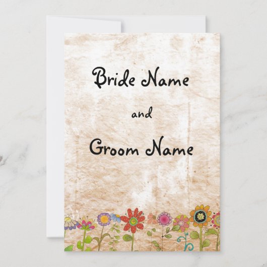 Invitation des fleurs (Devant)