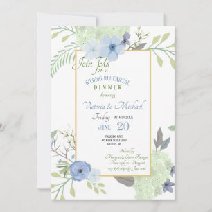 Invitation des fleurs bleues