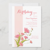 Invitation des fleurs d'Alstroemeria (Devant)