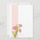 Invitation des fleurs d'Alstroemeria (Dos)