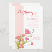 Invitation des fleurs d'Alstroemeria (Devant / Derrière)