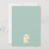 Invitation des fleurs d'aquarelle (Dos)