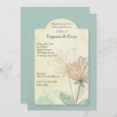 Invitation des fleurs d'aquarelle (Devant / Derrière)