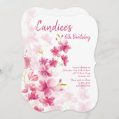 Invitation des fleurs d'aquarelle (Devant / Derrière)