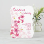 Invitation des fleurs d'aquarelle (Debout devant)