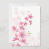 Invitation des fleurs d'aquarelle (Dos)