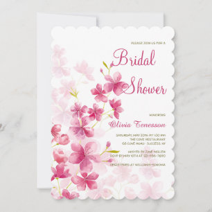 Invitation des fleurs d'aquarelle
